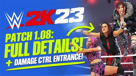 Wwe 2k23 patch 1.08 - WWE 2K23 update 1.03 patch notes and download size. After deploying the hotfix earlier this evening, 2K has already released the official WWE 2K23 update 1.03 patch notes via the verified WWE 2K Discord. While it’s good to know there are some more refinements being made ahead of the worldwide launch, the patch notes revealed that …